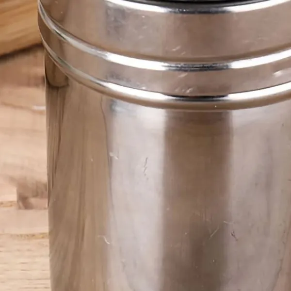 Salt- & Peberstrøere>Kryddburkar i rostfritt stål 410 Uniform dispensering av rostfritt stål med förtjockad botten kryddburkar för salt och socker krydda Stora