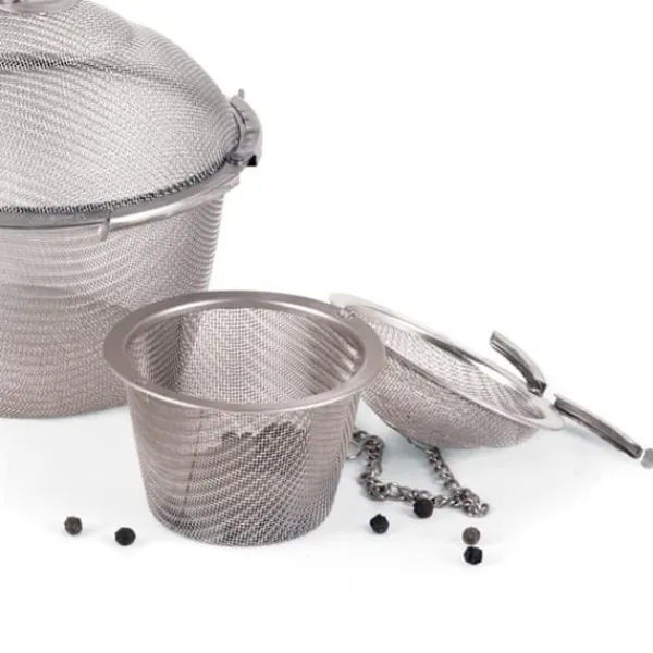 Tefiltre>Krydderi si, krydderibeholder til madlavning af suppe, infuser 6 cm ORION 144407