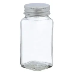 Krydderiglassæt, 11x4.5x4.5 cm, Transparent, Sølv Sale