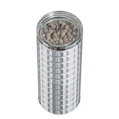 Krydderikværn, aluminium/keramik, diameter 4,5 x 12,5 cm, metallisk / Cilio Discount