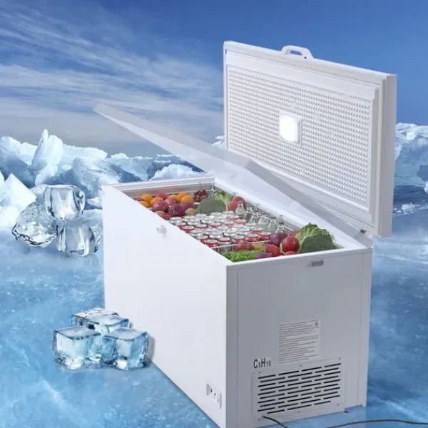 Kummefryser 17,2 ku.ft / 488 L dybfryser med 4 aftagelige kurve, stor kapacitet, energieffektiv Outlet
