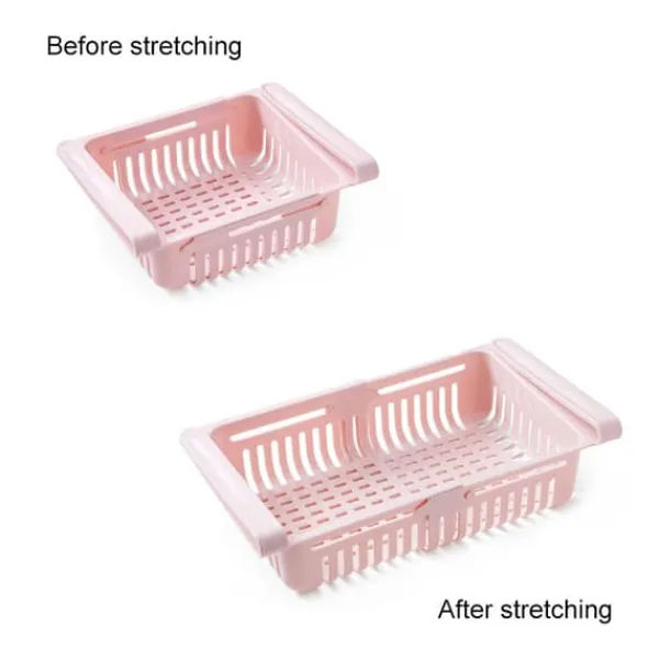 Køleskabe>Kylskåpslåda Infällbar multifunktionsutrymmesbesparande förvaringslåda för kylskåp Rosa 20,5x16,4x7,6 cm / 8,1x6,5x3,0in