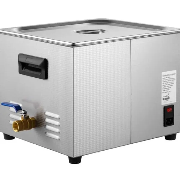 Ultralydsrenser>15L Digital Ultrasonic Rengøringsmaskine, 600W, 40KHz, Med Timer, Effektiv Rengøring