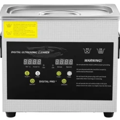 3L Digital Ultrasonisk Renser, Varmefunktion, Timer, Smykker, Glasrengøring New