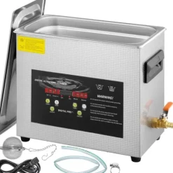 Ultralydsrenser>6L digital ultrasonisk renser med varme timer, 400W, smykke rengøringsmaskine