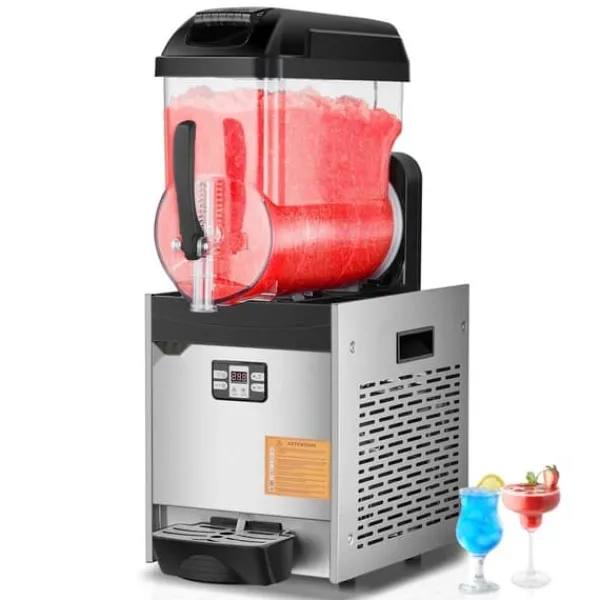 12L Kommerciel Slushymaskine, Margaritadrikke & Smoothies, hurtig frysefunktion, ideel til fester og begivenheder Discount