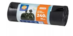 Skraldeposer>240L SKALDEPOSE, 10 STK, SORT, STÆRK, FORSTERKET, POLSK PRODUKT