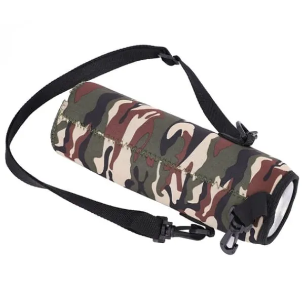 1L termisk vandflaskeholder med rem - skoldningssikkert etui til udendørssport Online