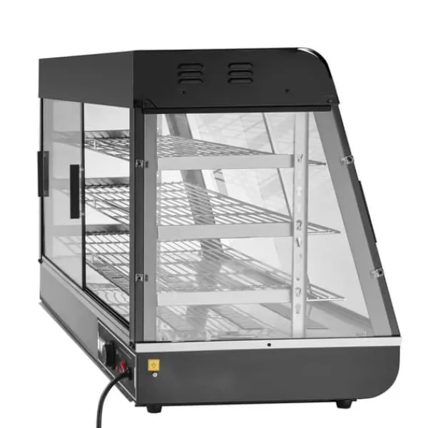 Madopvarmere>3-lags kommercielt madvarmer Display Bordplade pizzaskab med belysning, hurtig opvarmning, energieffektiv