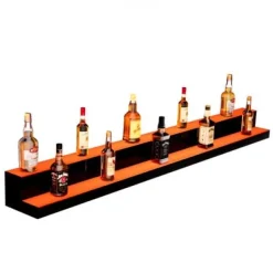 LED spiritusflaske displayhylde, 1828x200x150 mm, Flerfarvet, Akryl New