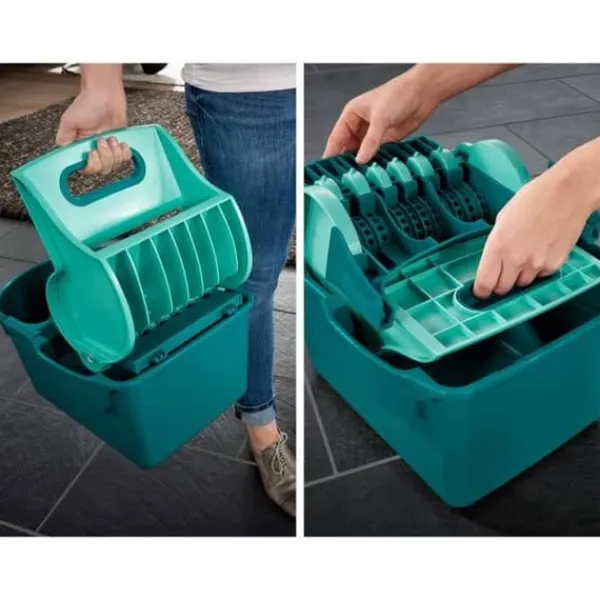 Leifheit Rengøringsudstyr>Set Profi Compact Flat kvast - 42 cm - 140 cm stålhandtag