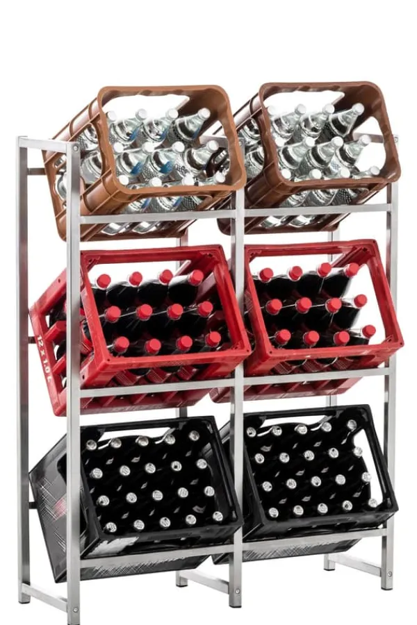 Vinflaskeholdere>Lennert 6-pak drikkevarekassestativ 31 x 91 x 112 cm 1