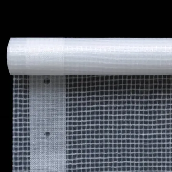 Madfolie>Leno-presenning 260 g/m² - Rivefast og vandtæt | Farve: Hvid | Størrelse: 2 x 5 m