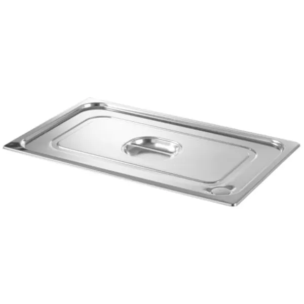 Tilbehør Til Madopbevaring>Låg til GN Profi Line beholder med silikoneforsegling GN2/3 354x325mm, rustfrit stål - Hendi 802618