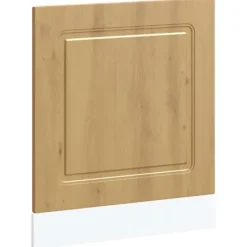 Opvaskemaskiner>Låge til opvaskemaskine - Egetræsfarvet frontpanel | Størrelse: 60x1,5x67 cm