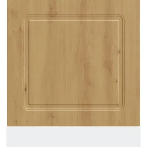 Opvaskemaskiner>Låge til opvaskemaskine - Egetræsfarvet frontpanel | Størrelse: 60x1,5x67 cm