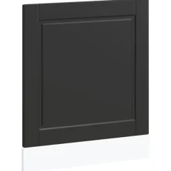 Låge til opvaskemaskine - Frontpanel i konstrueret træ | Farve: Sort | Størrelse: 60x1,5x67 cm Best