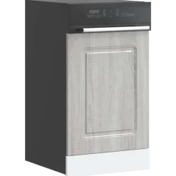 Opvaskemaskiner>Låge til opvaskemaskine Kalmar - Frontpanel i grå sonoma-eg | Størrelse: 45x1,5x67 cm
