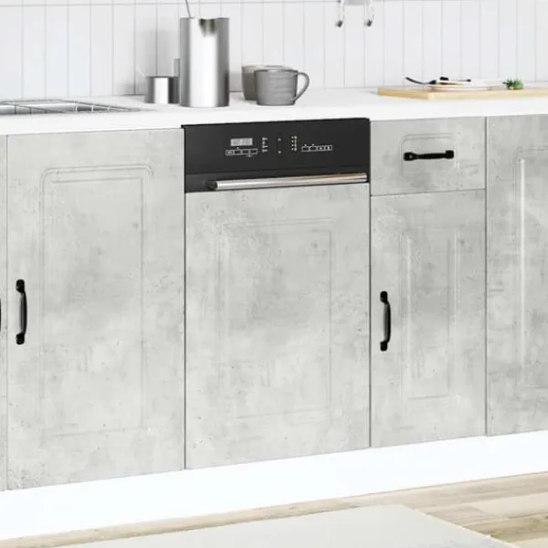 Opvaskemaskiner>Låge til opvaskemaskine Kalmar - Tidløst design | Størrelse: 45x1,5x67 cm | Farve: Betongrå