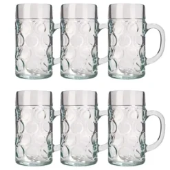 Glas>Ølglas, Ølkrus - sæt med 6 ølglas ISAR 0,5 liter