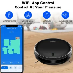 LIECTROUX L200 Robotstøvsuger – Støvsugning & Mopning, 4000 Pa, App-styring, 120 min Driftstid Hot