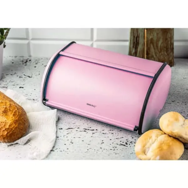 Brødkasser & Brødposer>Lille brødspand i stål 36cm KINGHOFF KH-1756 Pink