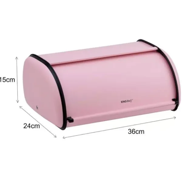 Brødkasser & Brødposer>Lille brødspand i stål 36cm KINGHOFF KH-1756 Pink