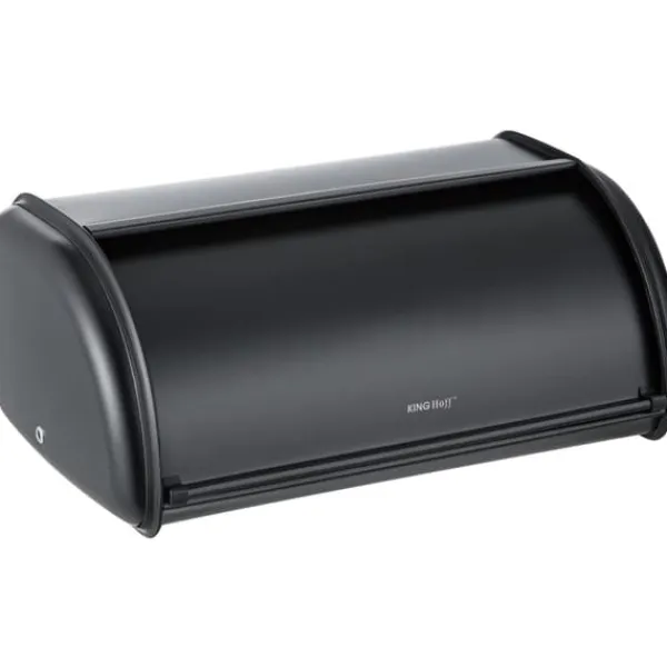 Brødkasser & Brødposer>Lille brødspand i stål 36cm KINGHOFF KH-1723 sort