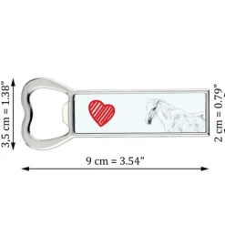 Cocktailshakers & Drinkudstyr>Lipizzaner - flaskeåbner med en hest, personlig køleskabsåbner, unik gave til en mand fra Art-Dog