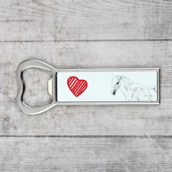 Cocktailshakers & Drinkudstyr>Lipizzaner - flaskeåbner med en hest, personlig køleskabsåbner, unik gave til en mand fra Art-Dog