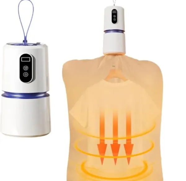 Lollanda Bærbar Tørretumbler med Timer, Mini Tørretumbler til Tøj, Kompakt, til Rejser, Camping, Kollegie & Bad Clearance