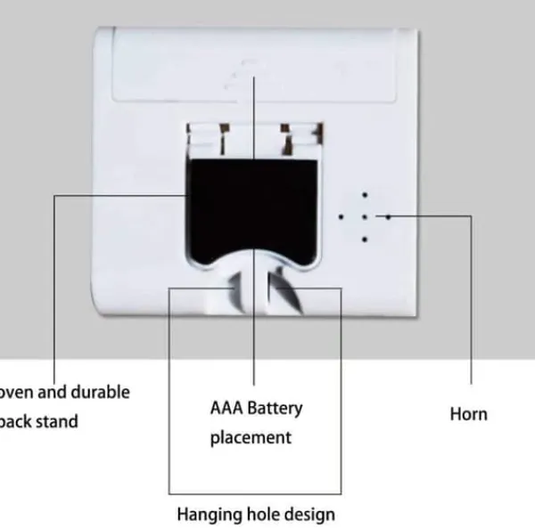 Æggeure>Lollanda Digital Køkkenur Timer 2-pak, Køkkenur - Magnetisk, Digital Timer med Magnet & LCD Display, Hvid med Stativ
