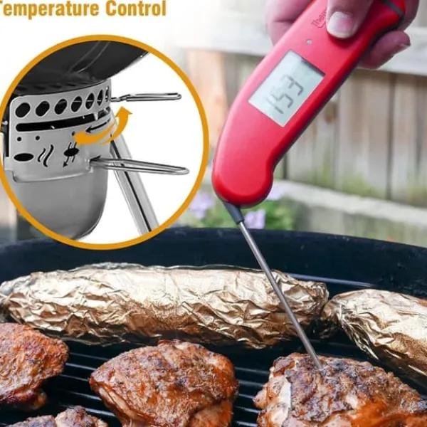 Griller>Lollanda One-touch rengøringssystemsæt til Weber 22-1/2-tommer grill – forhøjet tykkelse, varmebestandig og nem at installere