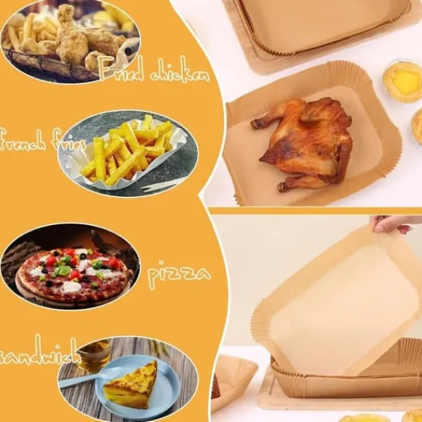 Bagning>Lollanda 100-pak non-stick bagepapir til Airfryer – varmebestandigt og praktisk
