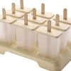 Isforme>Lollanda Popsicle Forme Sæt Ice Pop Forme Genanvendelige Popsicle Holdere med Træpinde Hjemmelavet Popsicle Maker