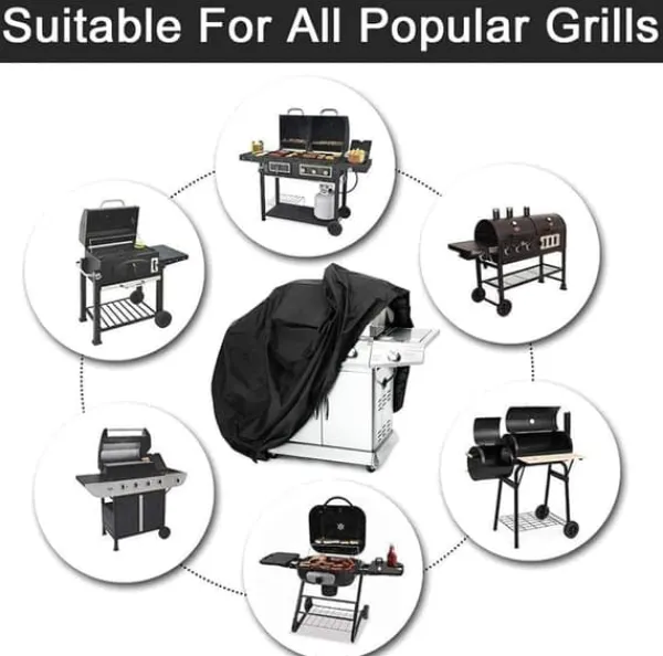 Griller>Lollanda Vandtæt Grillovertræk 145x61x117 cm - 210D Oxford, UV-beskyttelse til Grillovertræk