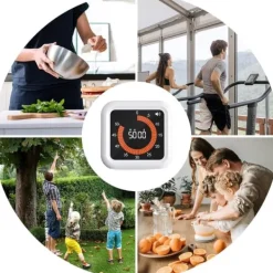 Lollanda Visual Timer 11 timer 59 minutter, Genopladelig Timer med Magnet & Stativ, Justerbar Lydstyrke Sale
