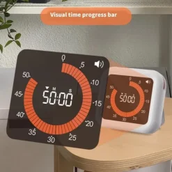 Lollanda Visual Timer 11 timer 59 minutter, Genopladelig Timer med Magnet & Stativ, Justerbar Lydstyrke Sale