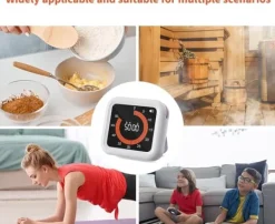 Lollanda Visual Timer 11 timer 59 minutter, Genopladelig Timer med Magnet & Stativ, Justerbar Lydstyrke Sale