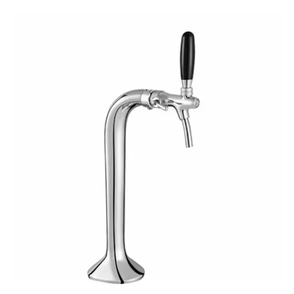 Ølhaner>Øltårn, Ølkolonne, Ølhane, Tapetårn, Fadølstårn, Kegerator-tårn, Kegerator Tower Krom 1 linje, elegant, top kvalitet!