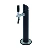 Ølhaner>Øltårn, Ølkolonne, Ølhane, Tapetårn, Fadølstårn, Kegerator-tårn, Kegerator Tower Black Tower, 1-line, med dekorativ flange
