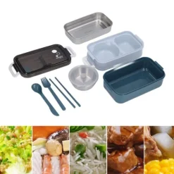Lunchlåda Stapelbar behållare med 2 våningar Vikbart spänne Rostfritt stål Isolerad lunchlådaTony Carolan Rostfritt stål Typ 200ml 304 Rostfritt stål | CDON New