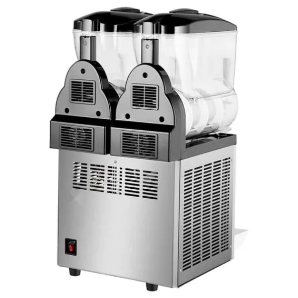 Slush-Ice Maskiner>12Lx2 Tank Kommerciel Slushy Maskine, Margarita Smoothie, Frosne Drikke, Hurtig Frysefunktion, Perfekt til Fester.