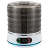 Maddehydrator - Elektrisk tørreovn - 5 lag - 350 W - Justerbar temperatur - Til frugt, grøntsager og kød - Hvid Best