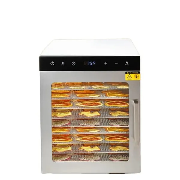 Dehydratorer>Maddehydrator, 10-bakke kapacitet, 800W effekt, digital termostat, 36L volumen, borddesign