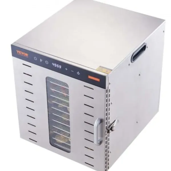 Maddehydrator, 46x42x46,5 cm, rustfrit stål New