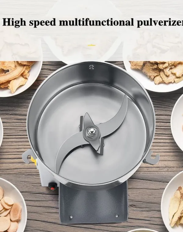 Madkværne & Kødhakker>Madkværn, 1800W Effekt, 220V Spænding, 2,5 KG Kapacitet, Hakke- og Malefunktionalitet, CB og CE Certificeret