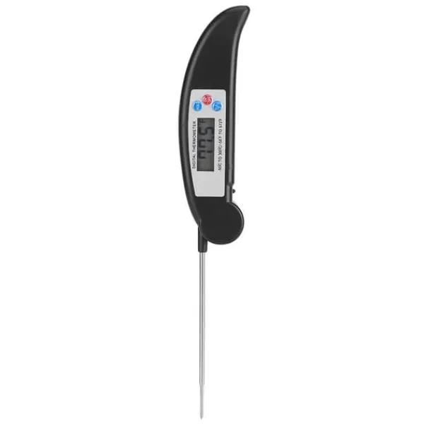 Madlavningstermometer til Køkken BBQ Kødtemperaturmåling Sort Clearance