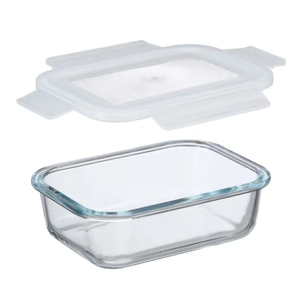 Beholdere Til Madopbevaring>Madopbevaringssæt, Glas, Transparent