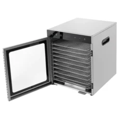 Madtørrer, 800W, 36L kapacitet, 10 bakker, temperaturinterval 30-90 °C, dimensioner 34,5 cm x 35 cm x 43 cm